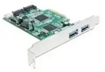 DeLOCK PCI Express Card > 2 x external USB3.0, 2 x internal SATA 6 Gb/s
