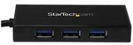 StarTech.com 3 Port USB 3.0 Hub mit Gigabit Ethernet Adapter aus Aluminum