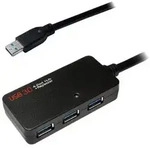 LogiLink USB 3.0 Active Repeater Cable up to 10m with 4-Port Hub