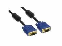 InLine® S-VGA Kabel Premium, 15pol HD Stecker / Stecker, schwarz, 25m SVGA /...