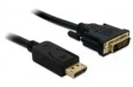 Delock Kabel DisplayPort 1.1 Stecker > DVI 24+1 Stecker Passiv 5 m schwarz (82593)