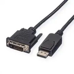 ROLINE DisplayPort Kabel DP ST - DVI ST, schwarz, 2 m Adapter / Konverter
