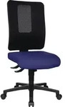 B&uuml;rodrehstuhl m.Synchrontechnik schwarz/blau 450-550mm Trgf.110kg TOPSTAR