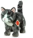 Teddy-Hermann - Katze stehend grau getigert 20 cm