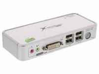 InLine® KVM Switch, DVI, 2-fach, USB (4-fach), mit Audio Signalsteuerung KVM