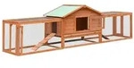 vidaXL Kaninchenstall 310x70x87 cm Kiefernholz & Tannenholz