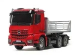 56361 - RC Car,1:14 RC MB Arocs 3348 Rot/Silber Kipper