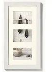 Bilderrahmen Collage Holz Home wei&szlig; 3 Fotos 13x18 cm
