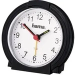 "hama 00186335 Wecker "Classic", ohne Ticken, Schwarz/Wei&szlig;"