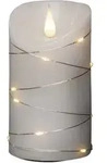 Konstsmide 1834-190 LED-Echtwachskerze Wei&szlig; Warmwei&szlig; (&Oslash; x H) 75mm x 135mm mit