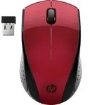 HP 220 Maus Funk Optisch Rot 3 Tasten 1300 dpi Integriertes Scrollrad