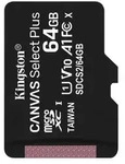 Kingston Technology Canvas Select Plus Speicherkarte 64 GB MicroSDXC Klasse 10 UHS-I