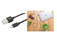 ANSMANN Daten- & Ladekabel, Apple-Lightning - USB-A, 200 cm