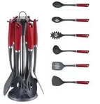 Michelino 7-teiliges K&uuml;chenhelfer-Set im edlen Design Utensilienset Kochbesteck