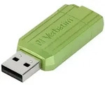 Verbatim USB DRIVE 2.0 PINSTRIPE USB-Stick 64GB Eucalyptus, Gr&uuml;n 49964 USB-A (USB