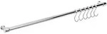 Metaltex Lonardo Relingleiste 58 cm, mit 6 Haken verchromt