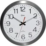 Orium 11385 Funk Wanduhr 35 cm x 4.5 cm Edelstahl