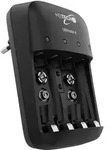 Heitech Ultimate 4 Rundzellen-Ladeger&auml;t NiMH, NiCd 9 V Block, Micro (AAA), Mignon