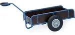 Fetra Handwagen mit W&auml;nden 250mm hoch 1145x545mm Ladefl&auml;che Vollgummibereifung
