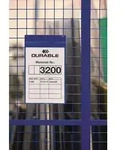 Dokumententasche B210xH297mm DIN A4 hoch m.2Neodym-Magn.blau Pak.a 10 St.DURABLE
