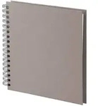 Fotoalbum Whire-O 60 Seiten 230x230mm taupe/offwhite