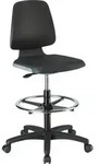 Bimos Arbeitsstuhl Labsit 4, K-Leder anthr. Sitzh&ouml;he 560-810 mm