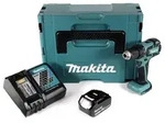 Makita DDF 459 RT1J Akku Bohrschrauber 18V 45Nm im Makpac + 1x 5,0 Ah Akku +