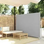 vidaXL Ausziehbare Seitenmarkise 160x500 cm Grau