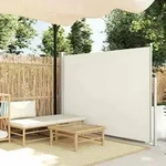 vidaXL Ausziehbare Seitenmarkise 160x500 cm Creme