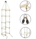 vidaXL Kinder-Strickleiter 200 cm Holz