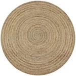 vidaXL Teppich Jute Geflochten 120 cm Rund
