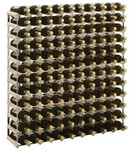 vidaXL Weinregal f&uuml;r 120 Flaschen Massivholz Kiefer