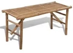 vidaXL Gartenbank Klappbar 118 cm Bambus