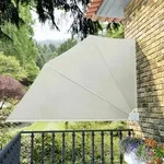 vidaXL Faltbarer Balkonf&auml;cher Creme 160&times;240 cm