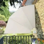 vidaXL Faltbarer Balkonf&auml;cher Creme 210&times;210 cm