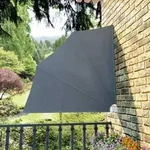 vidaXL Faltbarer Balkonf&auml;cher Grau 140&times;140 cm