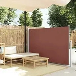 vidaXL Ausziehbare Seitenmarkise 140x300 cm Braun