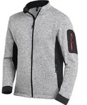 Strick-Fleecejacke CHRISTOPH Gr.L grau/schwarz FHB