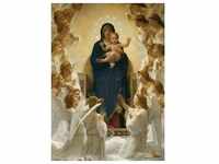 Eurographics 1000 Teile - Jungfrau Maria mit Engeln von William Bouguereau, 48x68cm
