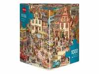 298845 - Market Place, Cartoon im Dreieck, 1000 Teile - Puzzlegröße 50 x 70 cm
