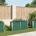 vidaXL Garten-Hochbeet Verzinkter Stahl 160x40x77 cm Gr&uuml;n