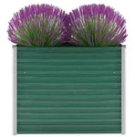 vidaXL Garten-Hochbeet Verzinkter Stahl 100x40x77 cm Gr&uuml;n