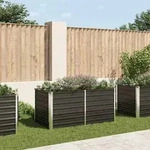 vidaXL Hochbeet Anthrazit 160 x 80 x 77 cm Verzinkter Stahl