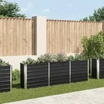 vidaXL Garten-Hochbeet Verzinkter Stahl 240 x 40 x 77 cm Anthrazit