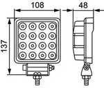 Hella Valuefit Arbeitsscheinwerfer 12 V, 24V S2500 LED 1GA 357 106-022 Gro&szlig;fl&auml;chige