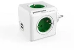 PowerCube Original USB Ladeger&auml;t, Steckdosenw&uuml;rfel und Reiseadapter, Gr&uuml;n