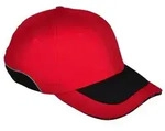 "Ansto&szlig;-Kappe "GREG" ELYSEE - Kopfweite 53-59 cm - rot - 65% PL, 35% BW/ Schale PP -