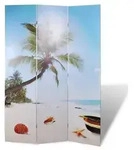 vidaXL Raumteiler klappbar 120 x 170 cm Strand