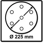 Festool Schleifscheiben STF D225 P150 GR S Granat Soft 25 Stk. ( 204224 )