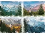 Puzzle M&auml;rchenschloss in 4 Jahreszeiten